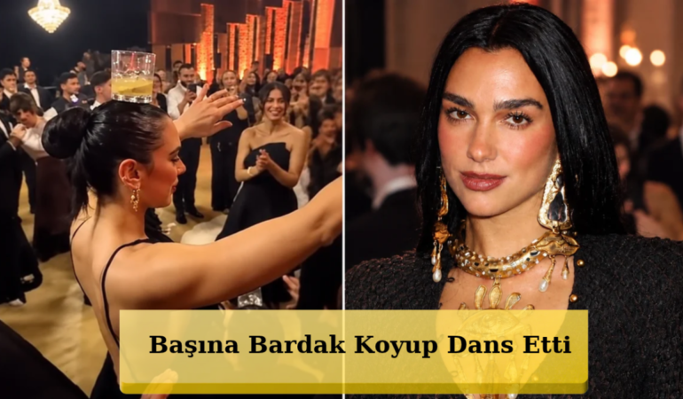 Dua Lipa’dan Düğünde Şaşırtan Dans! Başında Bardakla Döktürdü