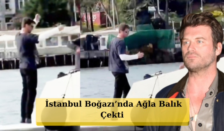 Kıvanç Tatlıtuğ'dan Boğaz'da Keyifli Kaçamak: Tekne Turunda Balık Tutarken Görüntülendi!