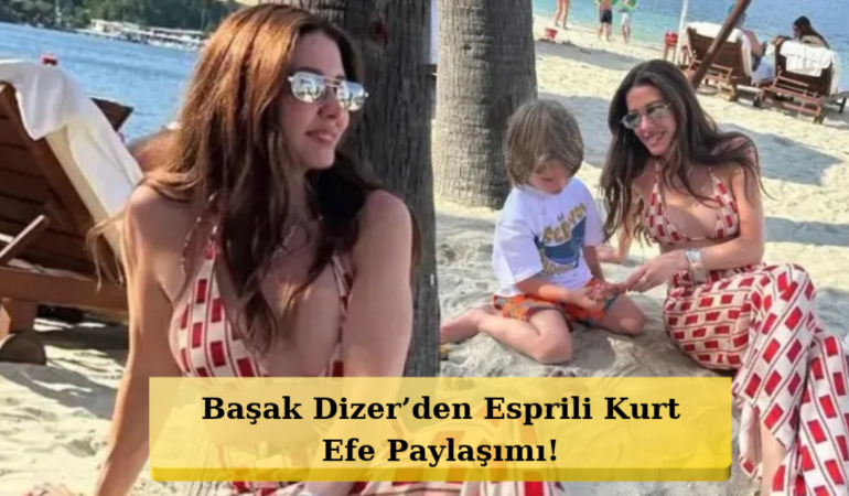 Başak Dizer’den Oğlu Kurt Efe’yle Pazar Pozu!